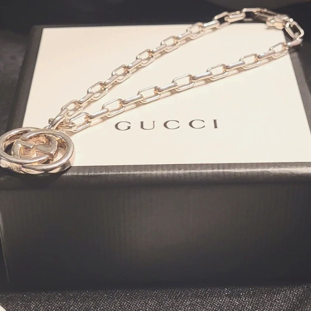 BRAND NEW 925 Sterling Silver GUCCI DOUBLE G's BRACELET